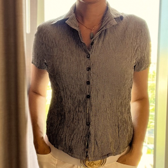 Cute Summer Campy Button Down Shirt - Picture 1 of 6